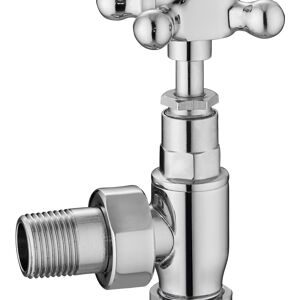 Balterley Heating Accessories Angled Radiator Valve Pack (Pairs) - Chrome in Silver Silver Balterley Heating Accessories Angled Radiator Valve Pack (Pairs) - Chrome in Silver Silver