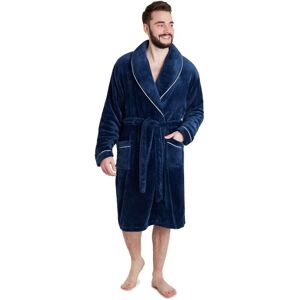 CityComfort Men's Luxury Super Soft Dressing Gown in Navy Size: XL Navy XL CityComfort Men's Luxury Super Soft Dressing Gown in Navy Size: XL Navy XL