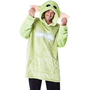 Disney Men's Hoodie Baby Yoda Oversized Blanket Green Green One Size Disney Men's Hoodie Baby Yoda Oversized Blanket Green Green One Size