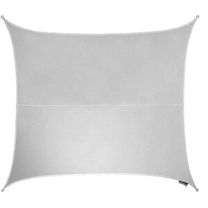 Primrose 5.4m Square Waterproof Patio Sun Shade Canopy 98% UV Block Free Rope in Silver Silver Primrose 5.4m Square Waterproof Patio Sun Shade Canopy 98% UV Block Free Rope in Silver Silver