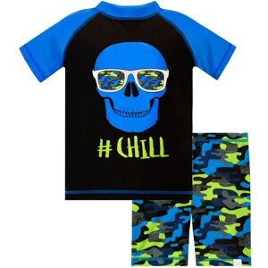 Harry Bear Boy's Camo Skull 2 Piece Swim Set in Blue Size: 4-5 Years Blue 4-5 Years Harry Bear Boy's Camo Skull 2 Piece Swim Set in Blue Size: 4-5 Years Blue 4-5 Years