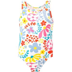 Harry Bear Girl's Flower Pattern Swimsuit in White Size: 4-5 Years White 4-5 Years Harry Bear Girl's Flower Pattern Swimsuit in White Size: 4-5 Years White 4-5 Years