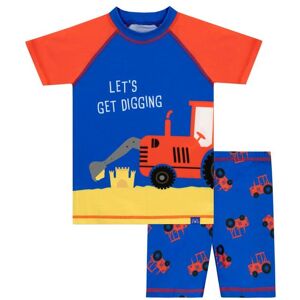 Harry Bear Boy's Let's Get Digging Tractor 2 Piece Swim Set in Blue Size: 4-5 Years Blue 4-5 Years Harry Bear Boy's Let's Get Digging Tractor 2 Piece Swim Set in Blue Size: 4-5 Years Blue 4-5 Years