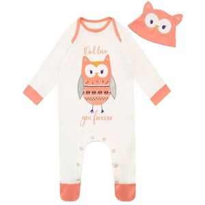 Harry Bear Girl's Baby Owl Love You Forever Sleepsuit & Hat Set in Orange Size: 9-12 m Orange 9-12 m Harry Bear Girl's Baby Owl Love You Forever Sleepsuit & Hat Set in Orange Size: 9-12 m Orange 9-12 m