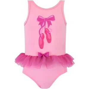 Harry Bear Girl's Pink Bow Ballerina Swimsuit Size: 6-7 Years Pink 6-7 Years Harry Bear Girl's Pink Bow Ballerina Swimsuit Size: 6-7 Years Pink 6-7 Years