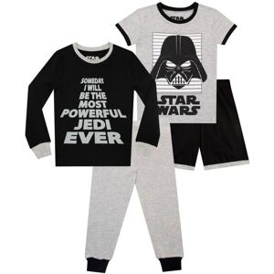 Star Wars Boy's Darth Vader Pyjamas 2 Pack in Grey Size: 6-7 Years Grey 6-7 Years Star Wars Boy's Darth Vader Pyjamas 2 Pack in Grey Size: 6-7 Years Grey 6-7 Years