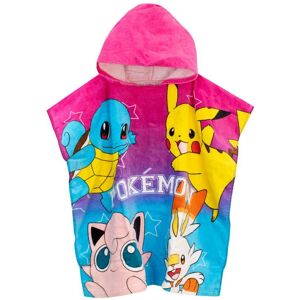 Pokemon Women's Pikachu Hooded Towel Poncho in Pink Pink One Size Pokemon Women's Pikachu Hooded Towel Poncho in Pink Pink One Size