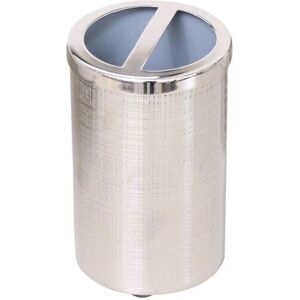 Melody Maison Silver Textured Metal Toothbrush Holder in Metallic Silver Metallic Silver Melody Maison Silver Textured Metal Toothbrush Holder in Metallic Silver Metallic Silver