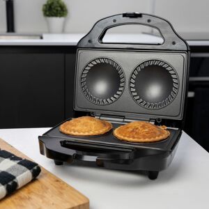 Menkind Treat Factory Non-Stick Pie Maker Dual Baking Gadget in Black Black Menkind Treat Factory Non-Stick Pie Maker Dual Baking Gadget in Black Black