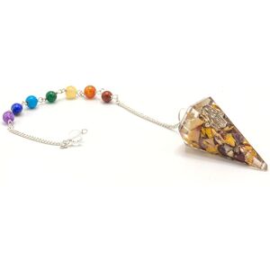 KDMD Women's Orgonite Power Chakra Pendulum - Hamsa Multicolor One Size KDMD Women's Orgonite Power Chakra Pendulum - Hamsa Multicolor One Size