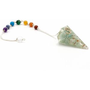 KDMD Women's Orgonite Power Chakra Pendulum - Om in Blue Blue One Size KDMD Women's Orgonite Power Chakra Pendulum - Om in Blue Blue One Size