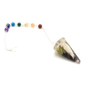 KDMD Women's Orgonite Power Chakra Pendulum - Angel Wing Multicolor One Size KDMD Women's Orgonite Power Chakra Pendulum - Angel Wing Multicolor One Size