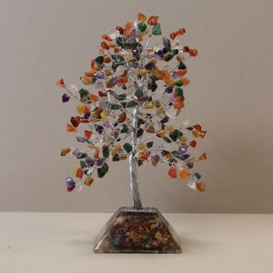 KDMD Gemstone Tree with Organite Base - 320 Stone - Multi Multicolor KDMD Gemstone Tree with Organite Base - 320 Stone - Multi Multicolor
