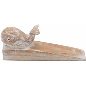 KDMD Hand carved Doorstop - Whale in Brown Brown KDMD Hand carved Doorstop - Whale in Brown Brown