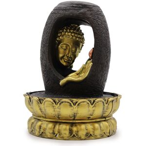 KDMD Tabletop Water Feature - 30cm - Golden Buddha & Vitarka Mudra in Gold Gold KDMD Tabletop Water Feature - 30cm - Golden Buddha & Vitarka Mudra in Gold Gold