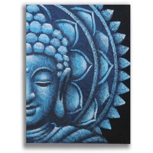 KDMD Blue Half Buddha Mandala 60x80cm Size: 60x80 cm Blue 60x80 cm KDMD Blue Half Buddha Mandala 60x80cm Size: 60x80 cm Blue 60x80 cm