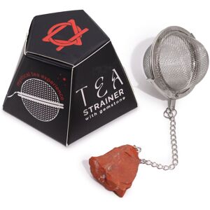 KDMD Raw Crystal Gemstone Tea Strainer - Red Jasper Red KDMD Raw Crystal Gemstone Tea Strainer - Red Jasper Red