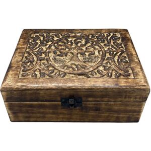 KDMD Large Wooden Keepsake Box 20x15x7.5cm - Tree of Life in Brown Size: 20x15x7.5 cm Brown 20x15x7.5 cm KDMD Large Wooden Keepsake Box 20x15x7.5cm - Tree of Life in Brown Size: 20x15x7.5 cm Brown 20x15x7.5 cm