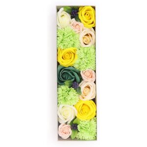 KDMD Long Soap Flowers Box - Spring Celibrations - Yellow & Greens Multicolor KDMD Long Soap Flowers Box - Spring Celibrations - Yellow & Greens Multicolor
