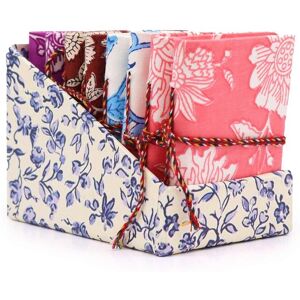 KDMD Floral Print Assorted Cotton Bound Notebooks 7x10cm Size: 7x10 cm Multicolor 7x10 cm KDMD Floral Print Assorted Cotton Bound Notebooks 7x10cm Size: 7x10 cm Multicolor 7x10 cm