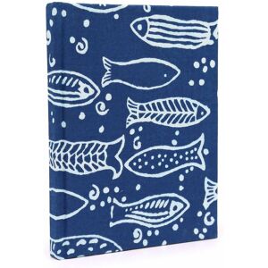 KDMD Cotton Bound Notebooks 20x15cm - 96 pages - Indigo Fish in Blue Size: 20x15 cm Blue 20x15 cm KDMD Cotton Bound Notebooks 20x15cm - 96 pages - Indigo Fish in Blue Size: 20x15 cm Blue 20x15 cm