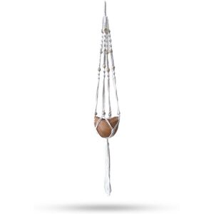 KDMD Macrame Pot Holder Beaded - Natural - 1Meter in Brown Brown KDMD Macrame Pot Holder Beaded - Natural - 1Meter in Brown Brown