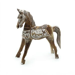 KDMD Medium Antique Horse 25 cm in Brown Brown KDMD Medium Antique Horse 25 cm in Brown Brown