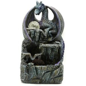 KDMD Tabletop Water Feature - 35cm - Purple Dragon, Crystal Ball & Water Wheel Purple KDMD Tabletop Water Feature - 35cm - Purple Dragon, Crystal Ball & Water Wheel Purple