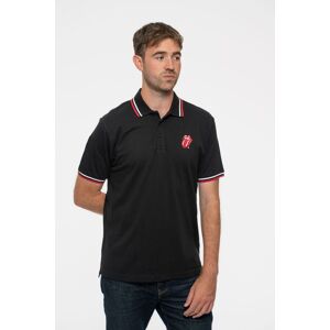 The Rolling Stones Classic Tongue Polo Shirt in Black Size: Small Black S The Rolling Stones Classic Tongue Polo Shirt in Black Size: Small Black S