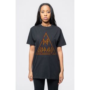 Def Leppard Triangle Band Logo T-Shirt in Black Size: Small Black S Def Leppard Triangle Band Logo T-Shirt in Black Size: Small Black S
