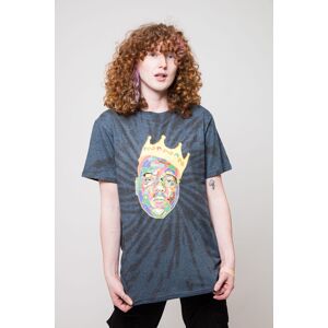 Biggie Smalls Crown Logo Tie Dye T-Shirt in Blue Size: 2XL Blue 2XL Biggie Smalls Crown Logo Tie Dye T-Shirt in Blue Size: 2XL Blue 2XL