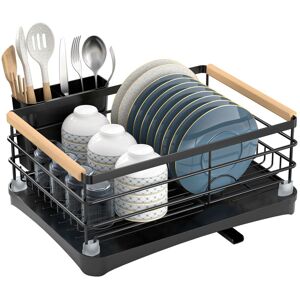 Appaso Black Dish Drainer Rack, Rust-Free Dish Racks Black Appaso Black Dish Drainer Rack, Rust-Free Dish Racks Black