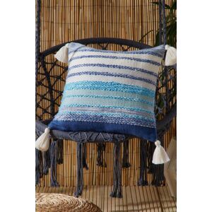 Drift Home 'Grayson' Outdoor Eco-Friendly Garden Filled Bench Cushion in Blue Size: 43 cm x 43 cm Blue 43 cm x 43 cm Drift Home 'Grayson' Outdoor Eco-Friendly Garden Filled Bench Cushion in Blue Size: 43 cm x 43 cm Blue 43 cm x 43 cm