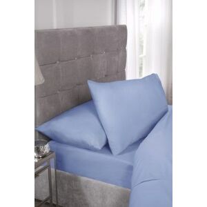 New Edge Blinds Percale Collection 180 Thread Count Percale Fitted Sheet in Blue Size: Super King Blue Super King New Edge Blinds Percale Collection 180 Thread Count Percale Fitted Sheet in Blue Size: Super King Blue Super King