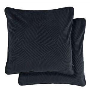 New Edge Blinds Deco Collection Soft Velvet Geometric Cushion Cover in Black Size: 43 cm x 43 cm Black 43 cm x 43 cm New Edge Blinds Deco Collection Soft Velvet Geometric Cushion Cover in Black Size: 43 cm x 43 cm Black 43 cm x 43 cm