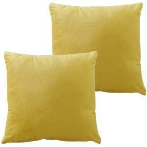 New Edge Blinds Matte Velvet Cushion Cover in Duckegg in Mustard Size: 43 cm x 43 cm Mustard 43 cm x 43 cm New Edge Blinds Matte Velvet Cushion Cover in Duckegg in Mustard Size: 43 cm x 43 cm Mustard 43 cm x 43 cm