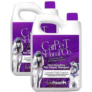 Pretty Pooch Pet Carpet Shampoo Lavender Fragrance Odour Neutralising 2 x 5L in Purple Purple Pretty Pooch Pet Carpet Shampoo Lavender Fragrance Odour Neutralising 2 x 5L in Purple Purple