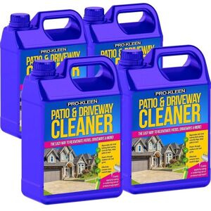 ProKleen Patio & Driveway Cleaner Removes Stains, Dirt & Grime 4 x 5L in Clear Clear ProKleen Patio & Driveway Cleaner Removes Stains, Dirt & Grime 4 x 5L in Clear Clear