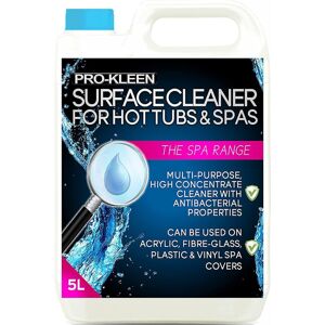 ProKleen Hot Tub, Spa & Whirlpool Antibacterial Surface Cleaner 1 x 5L in Clear Clear ProKleen Hot Tub, Spa & Whirlpool Antibacterial Surface Cleaner 1 x 5L in Clear Clear