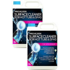 ProKleen Hot Tub, Spa & Whirlpool Antibacterial Surface Cleaner 2 x 5L in Clear Clear ProKleen Hot Tub, Spa & Whirlpool Antibacterial Surface Cleaner 2 x 5L in Clear Clear