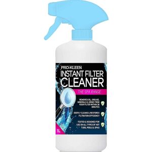 ProKleen Instant Hot Tub, Pool & Spa Filter Cleaner Spray 1 x 1L in Clear Clear ProKleen Instant Hot Tub, Pool & Spa Filter Cleaner Spray 1 x 1L in Clear Clear