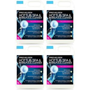 ProKleen Hot Tub, Spa & Whirlpool Hygienic Cleaner 4 x 5L in Clear Clear ProKleen Hot Tub, Spa & Whirlpool Hygienic Cleaner 4 x 5L in Clear Clear