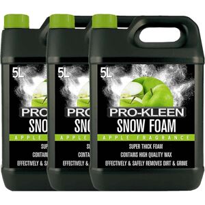 ProKleen Snow Foam Car Shampoo - Non-Caustic & pH Neutral - Apple - 3 x 5L in White White ProKleen Snow Foam Car Shampoo - Non-Caustic & pH Neutral - Apple - 3 x 5L in White White