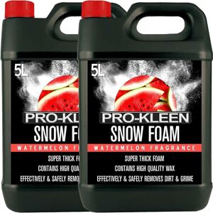 ProKleen Snow Foam Car Shampoo - Non-Caustic & pH Neutral - Watermelon - 2 x 5L in White White ProKleen Snow Foam Car Shampoo - Non-Caustic & pH Neutral - Watermelon - 2 x 5L in White White