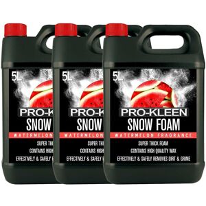 ProKleen Snow Foam Car Shampoo - Non-Caustic & pH Neutral - Watermelon - 3 x 5L in White White ProKleen Snow Foam Car Shampoo - Non-Caustic & pH Neutral - Watermelon - 3 x 5L in White White