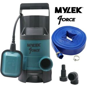 MYLEK Electric Submersible Dirty or Clean Water Pump 400W with 20M Hose in Blue Blue MYLEK Electric Submersible Dirty or Clean Water Pump 400W with 20M Hose in Blue Blue