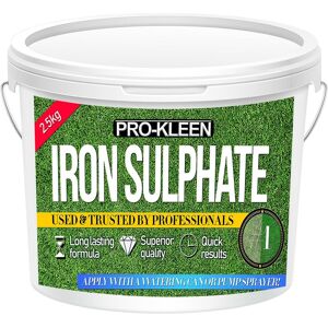 ProKleen Iron Sulphate Lawn Tonic Feed Easily Soluble Damp Powder 1 x 2.5KG in Green Green ProKleen Iron Sulphate Lawn Tonic Feed Easily Soluble Damp Powder 1 x 2.5KG in Green Green