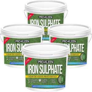 ProKleen Iron Sulphate Lawn Tonic Feed Easily Soluble Damp Powder 4 x 2.5KG in Green Green ProKleen Iron Sulphate Lawn Tonic Feed Easily Soluble Damp Powder 4 x 2.5KG in Green Green