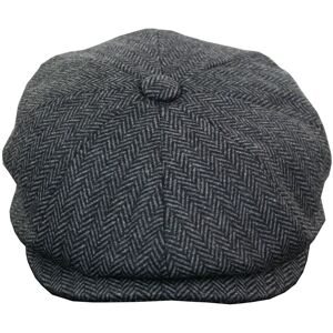 TruClothing Men's 8 Panel Flat Newsboy Grandad Tweed Hat Peaky Blinders in Charcoal Size: Medium Charcoal M TruClothing Men's 8 Panel Flat Newsboy Grandad Tweed Hat Peaky Blinders in Charcoal Size: Medium Charcoal M