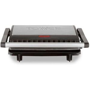 Tower T27038 Portion Health Grill & Panini Grill, 750W Black & Stainless Steel in Metallics Metallics Tower T27038 Portion Health Grill & Panini Grill, 750W Black & Stainless Steel in Metallics Metallics